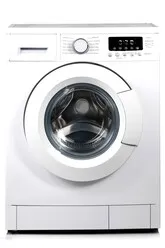 "Express Repair technician fixing a broken washer in California, serving Los Angeles, San Diego, Sacramento, Fresno, Oakland, San Jose with Samsung, Whirlpool, LG brands"